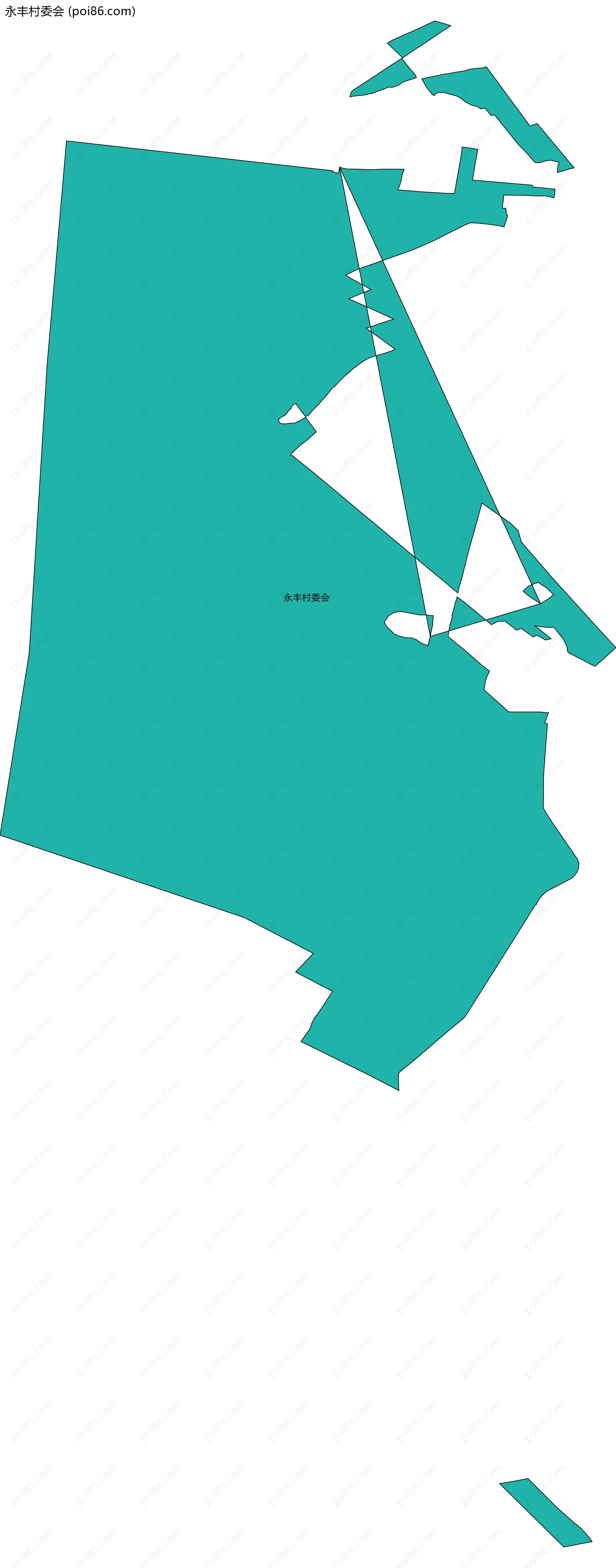 永丰村委会边界地图