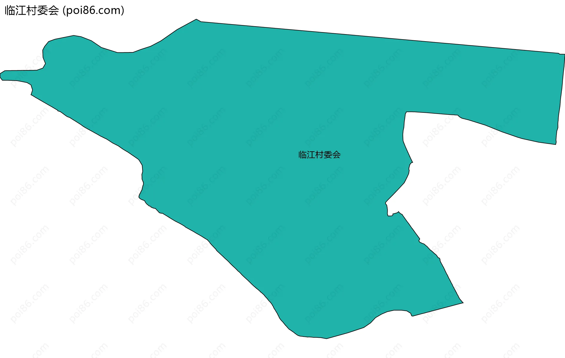 临江村委会边界地图