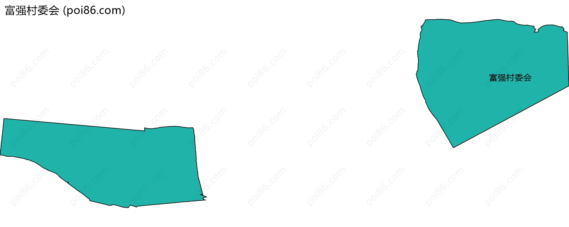 富强村委会边界地图