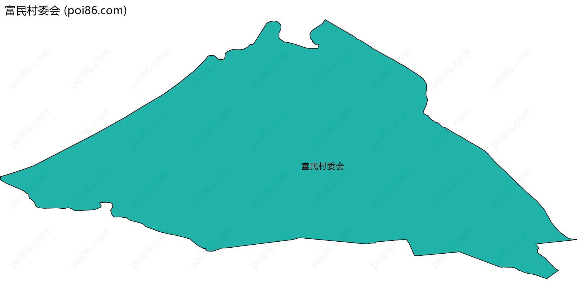 富民村委会边界地图