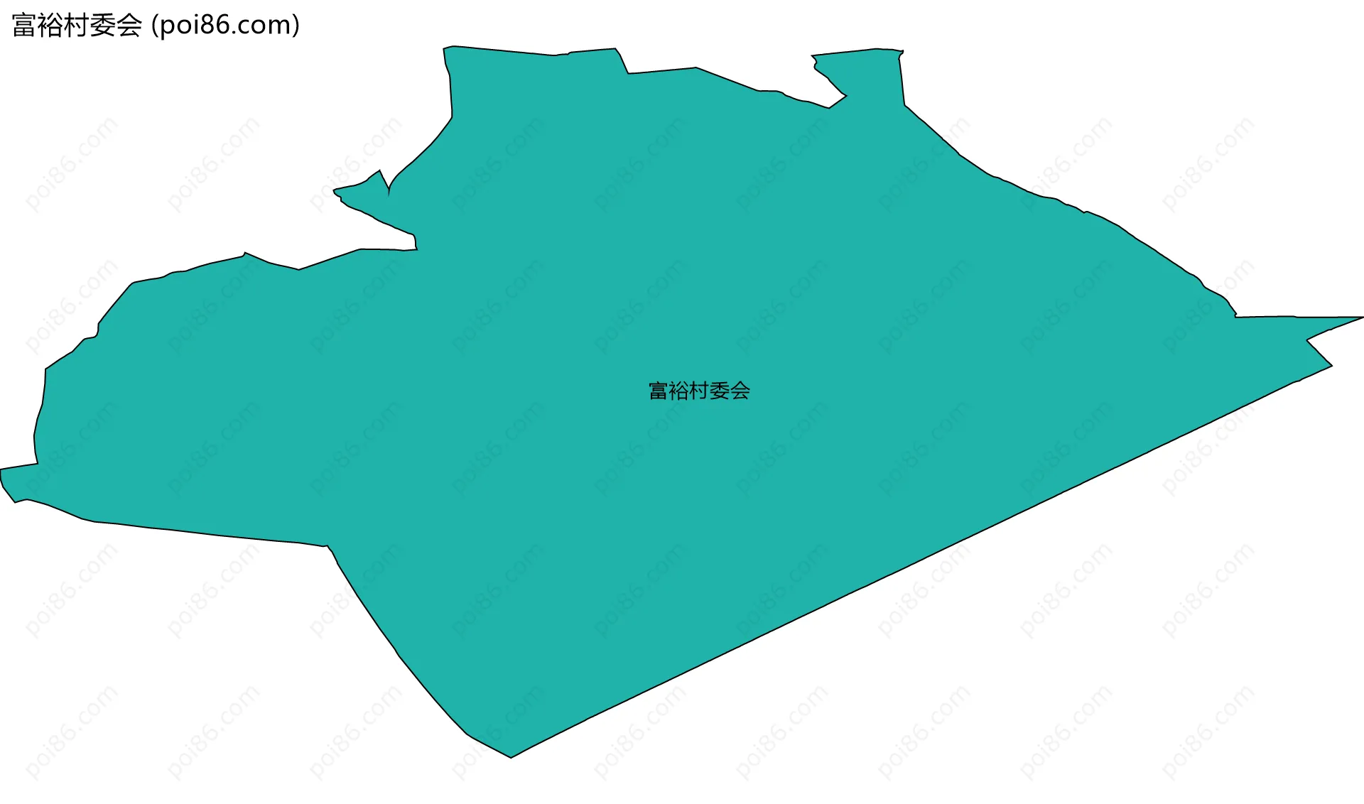 富裕村委会边界地图