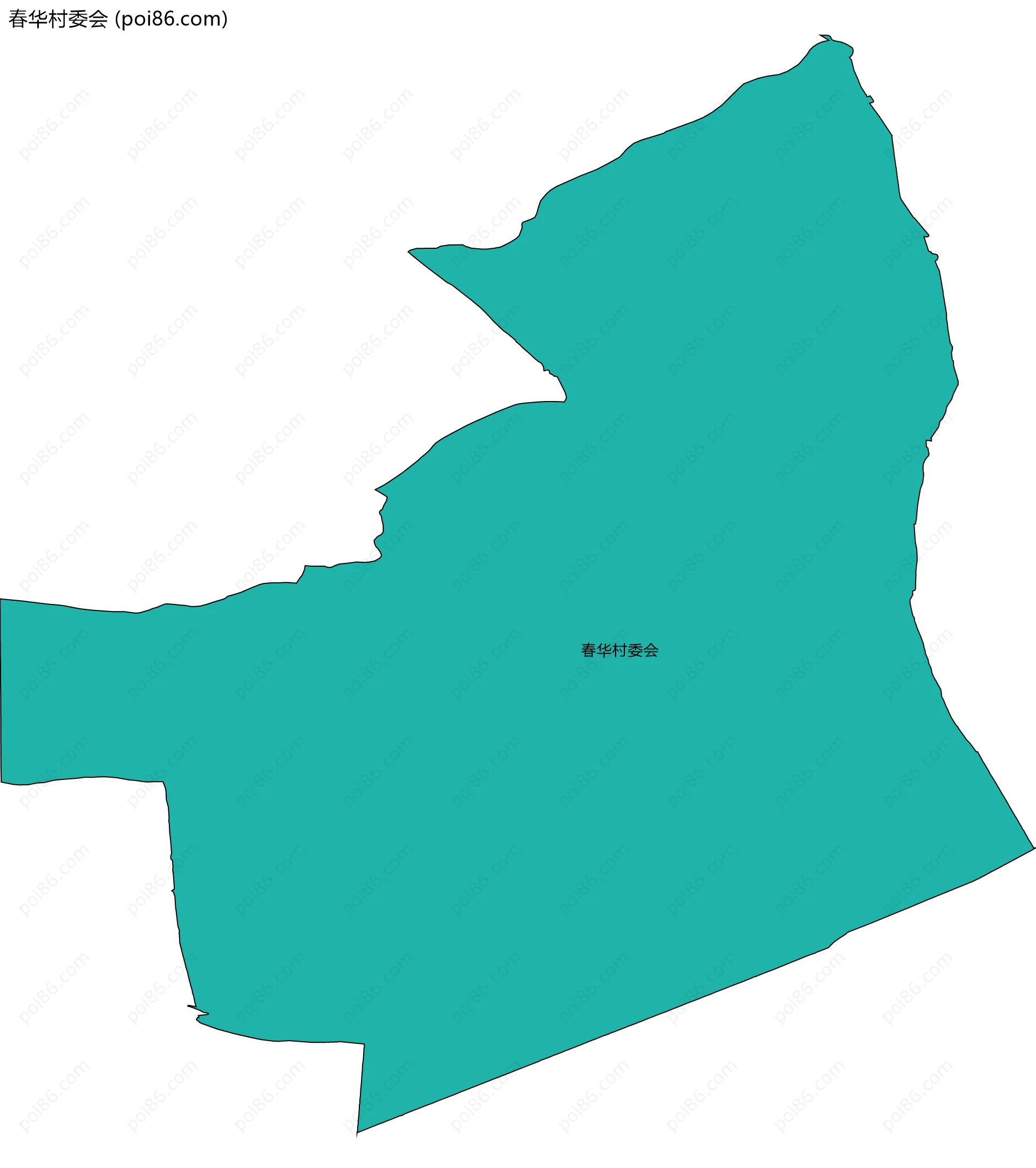 春华村委会边界地图