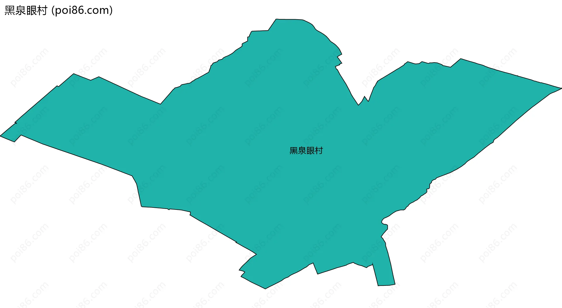 黑泉眼村边界地图