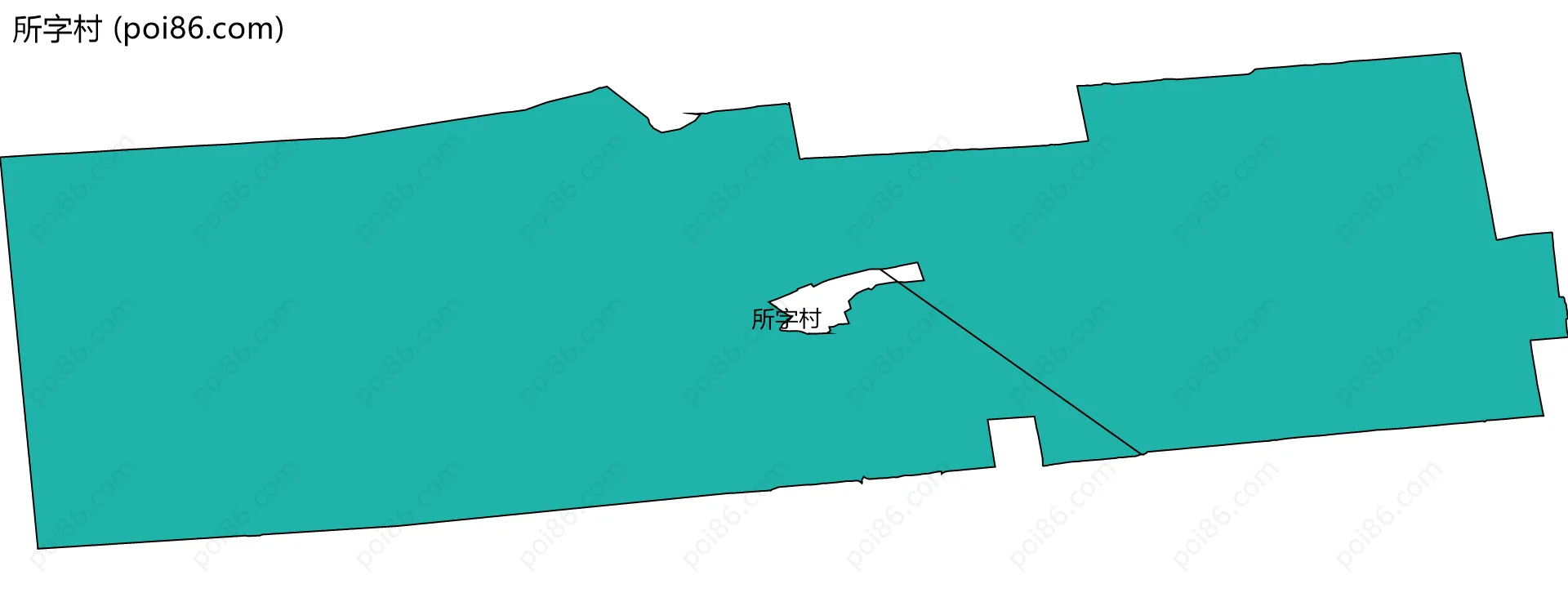 所字村边界地图