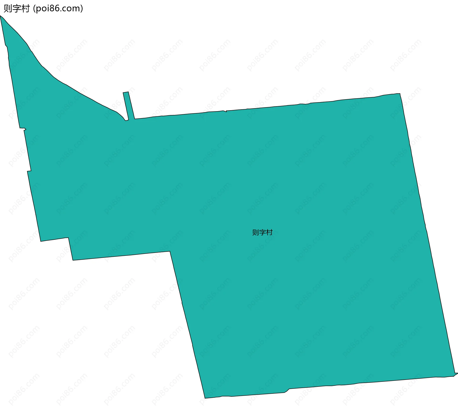 则字村边界地图