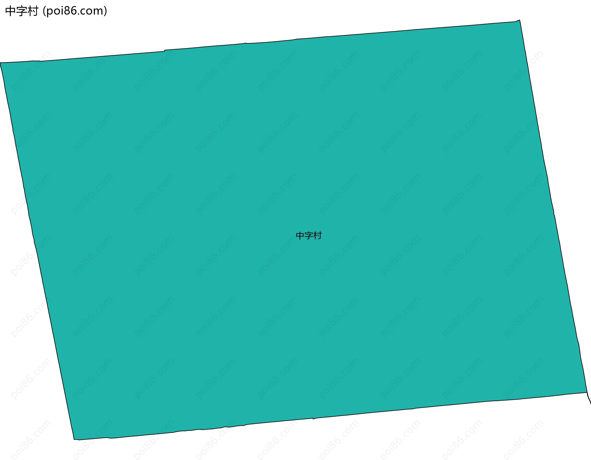 中字村边界地图