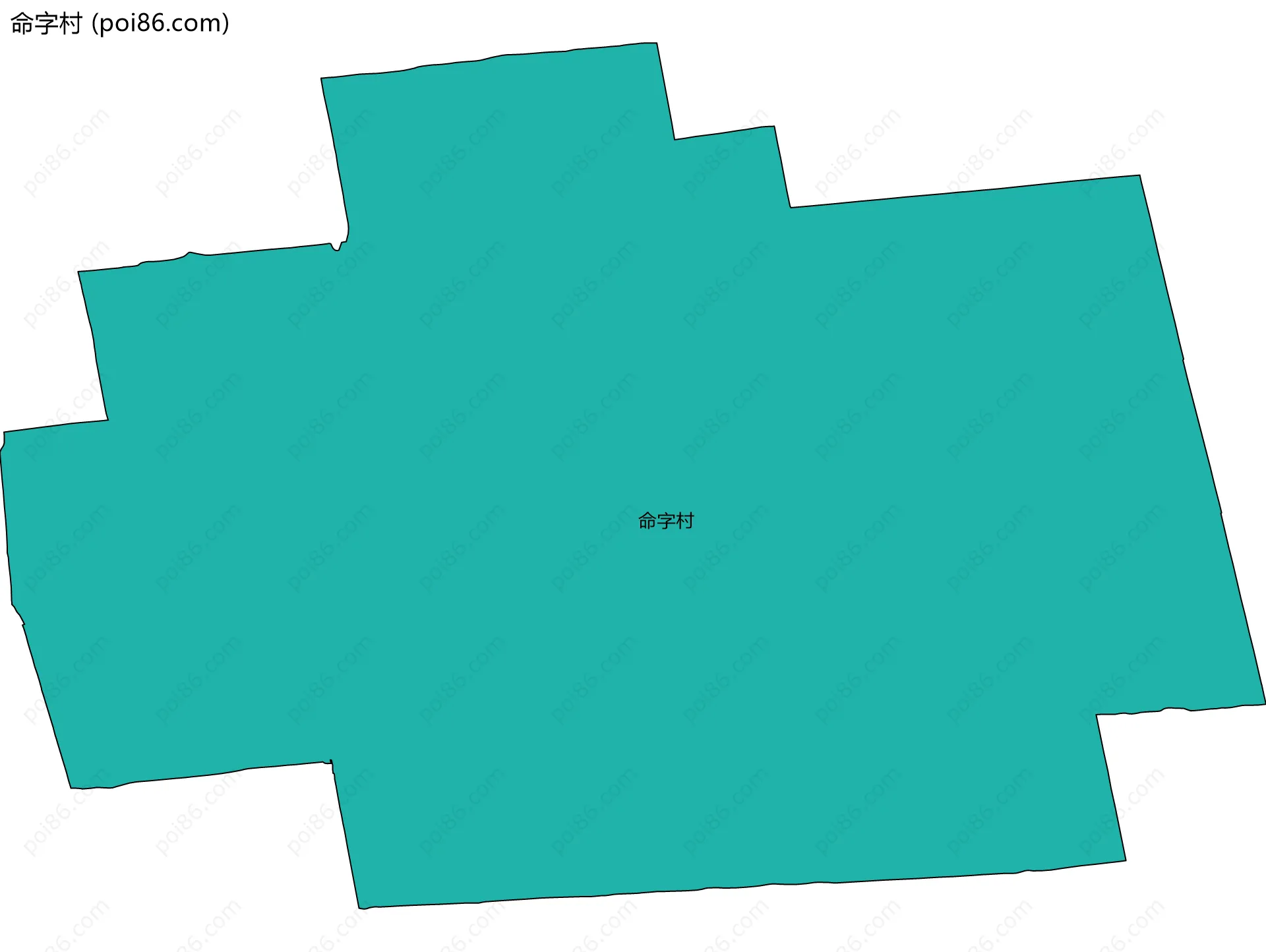 命字村边界地图