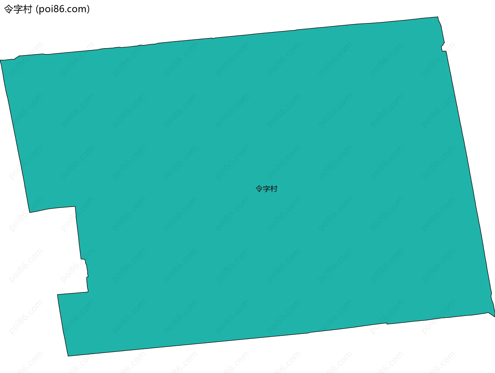 令字村边界地图