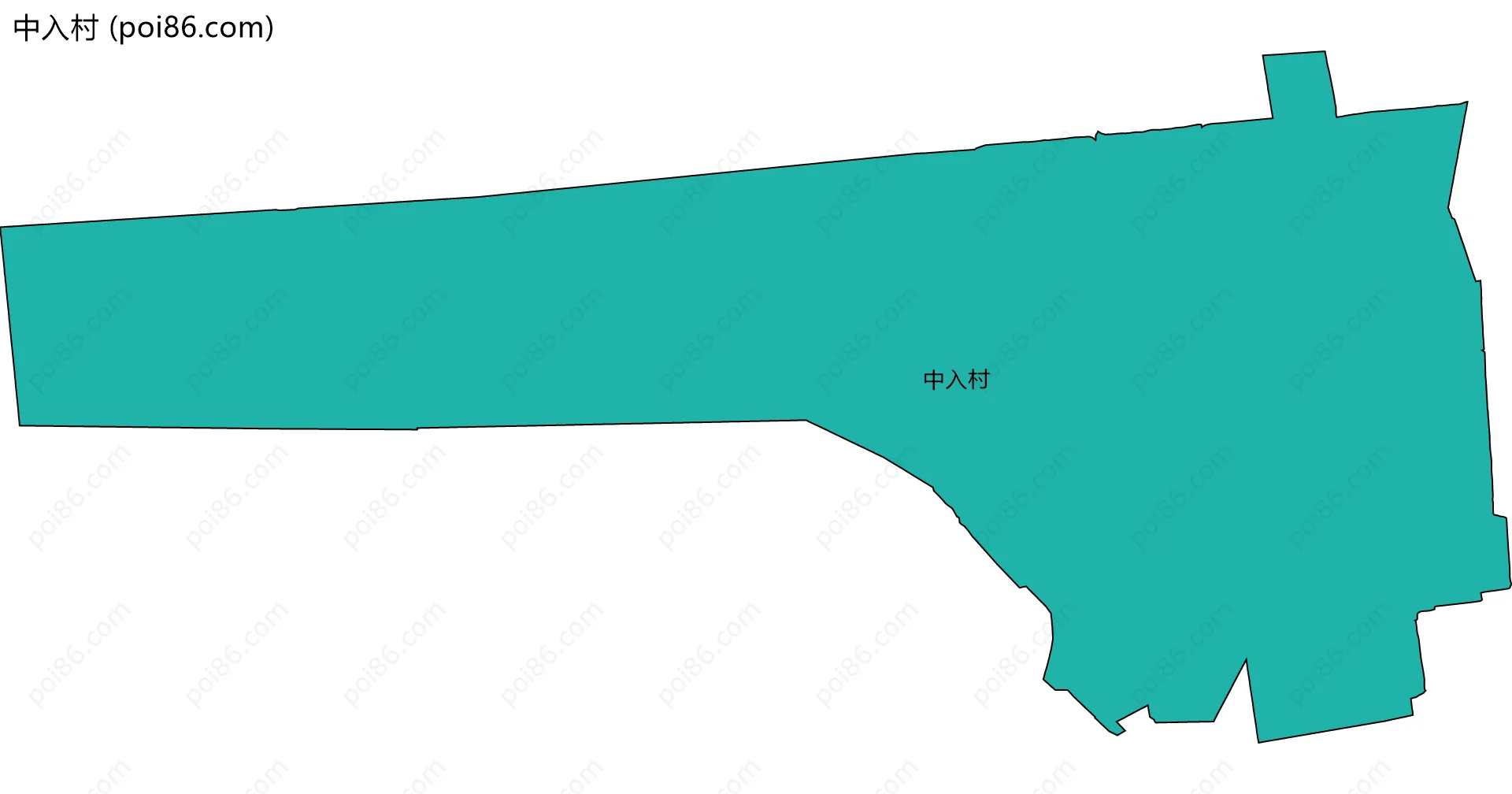 中入村边界地图