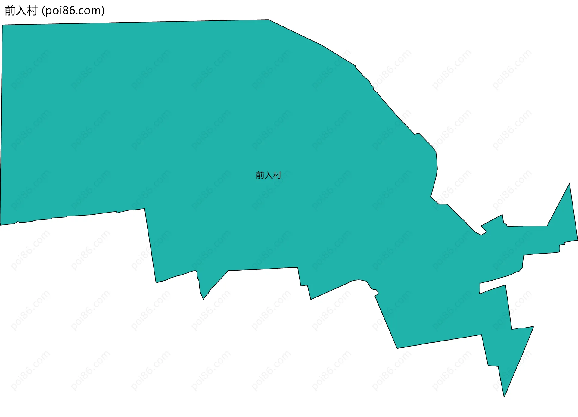 前入村边界地图