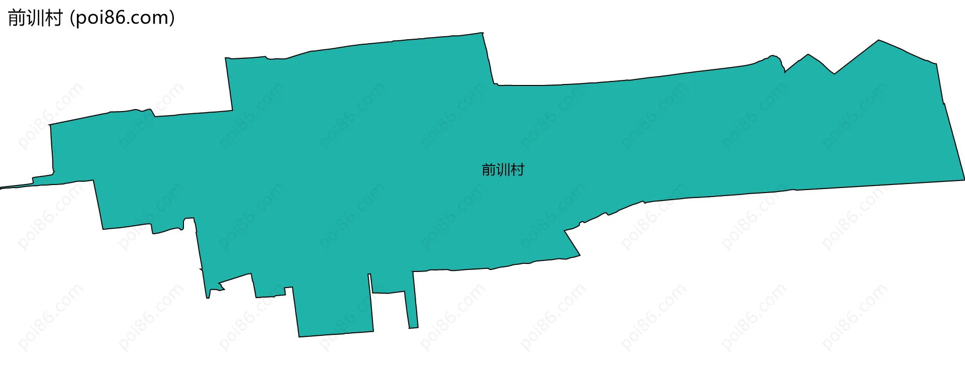前训村边界地图