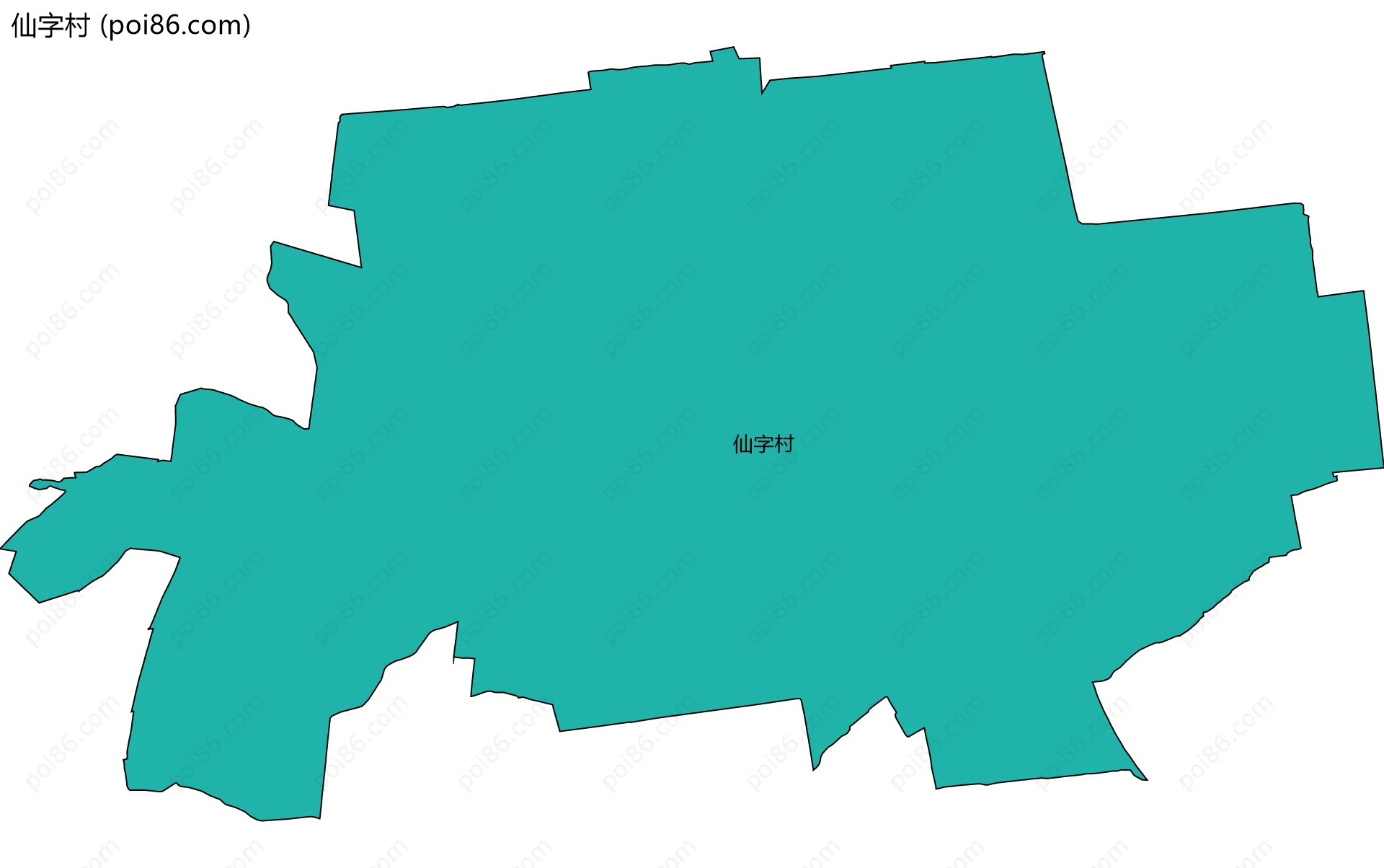 仙字村边界地图