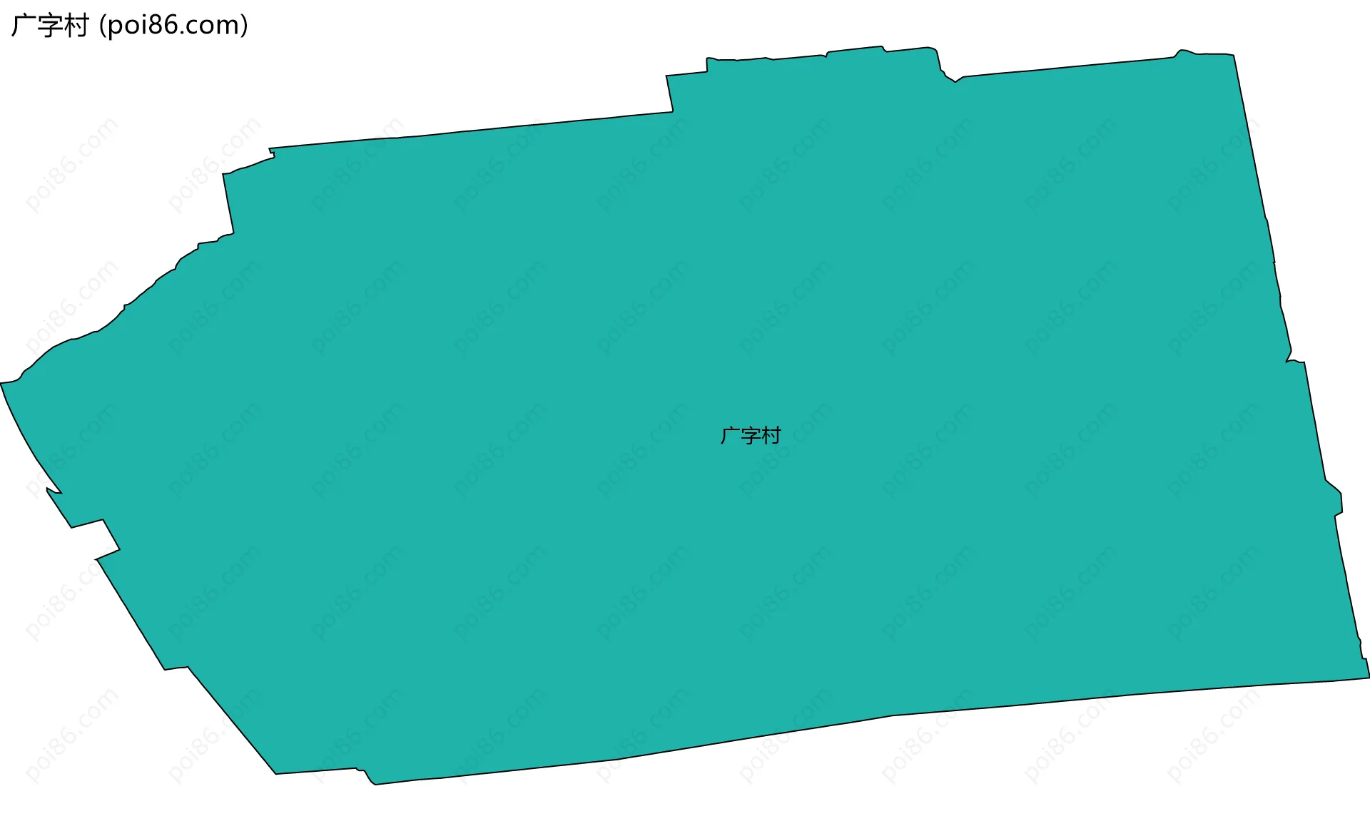 广字村边界地图