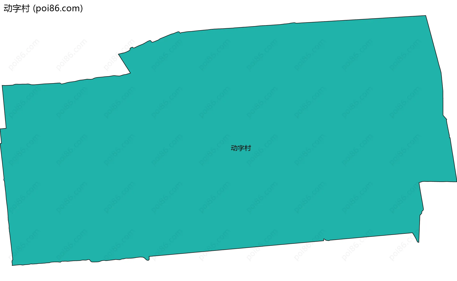 动字村边界地图