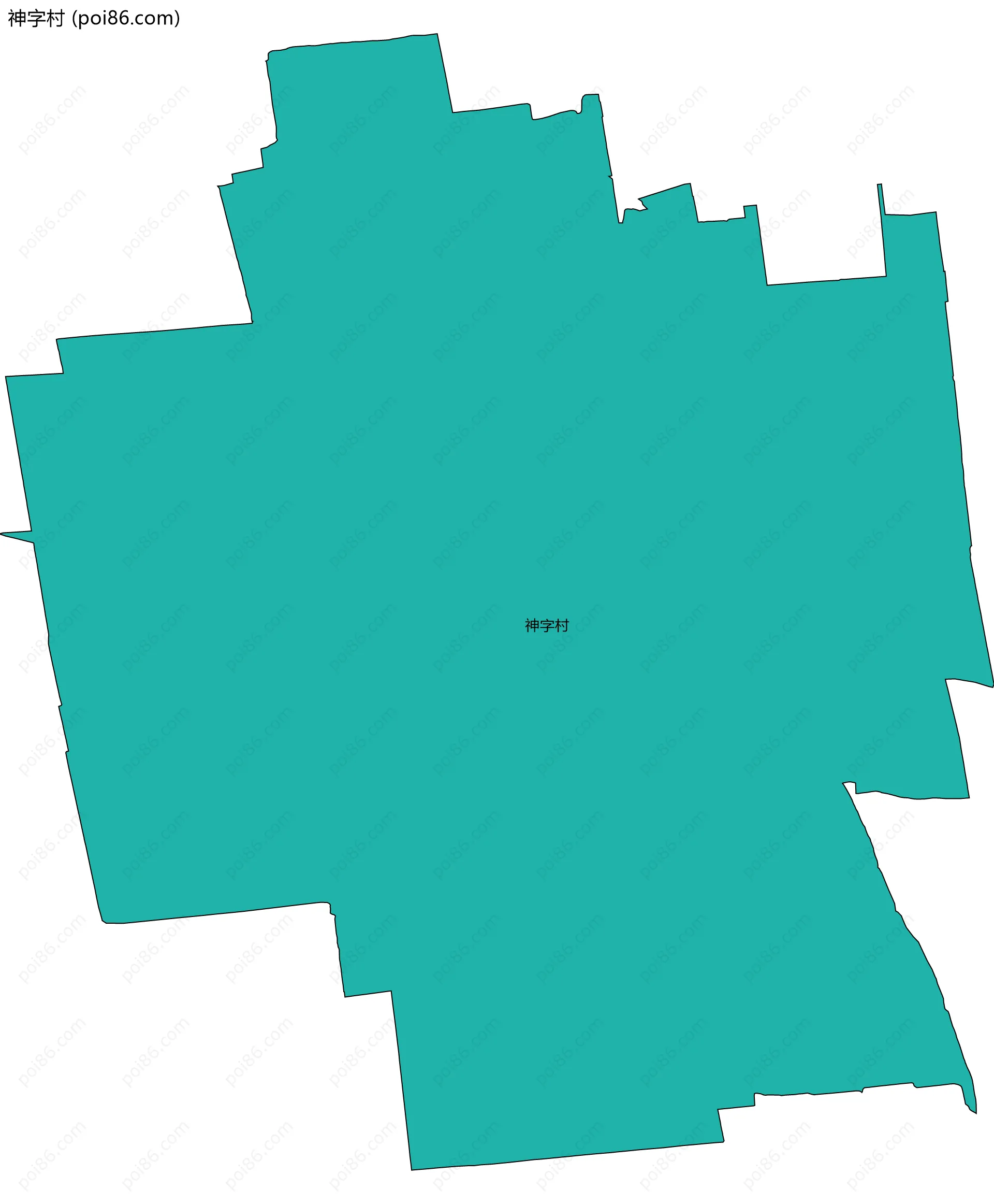 神字村边界地图