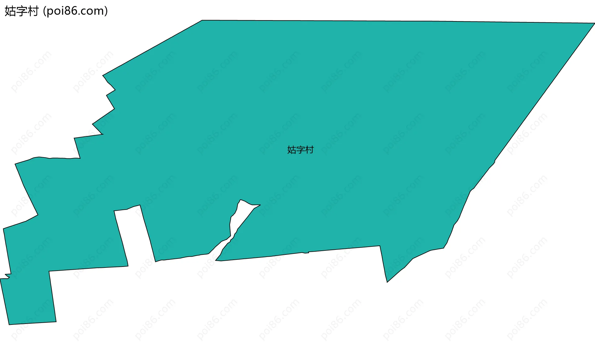 姑字村边界地图