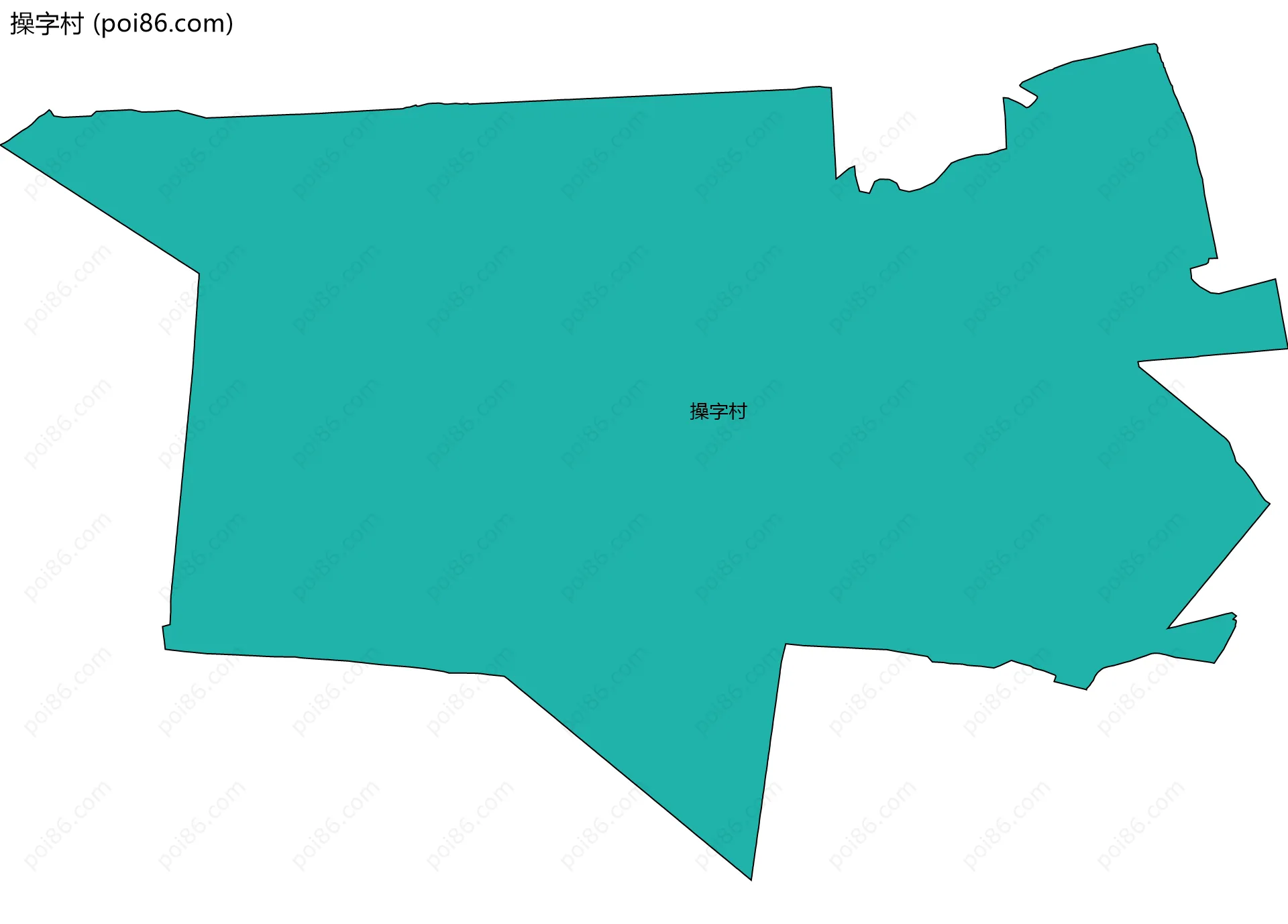 操字村边界地图