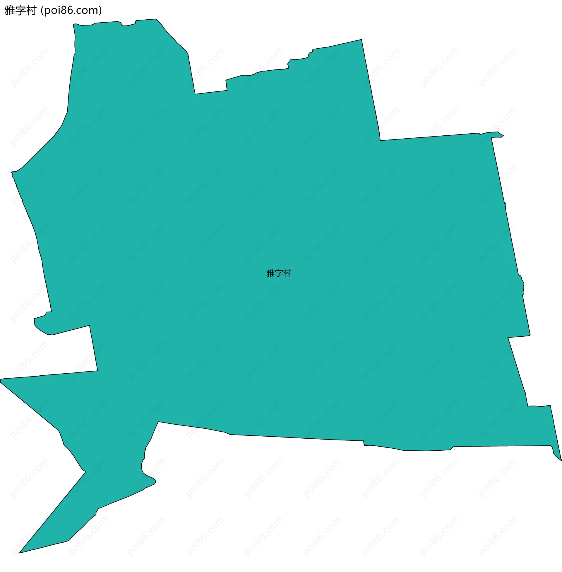 雅字村边界地图