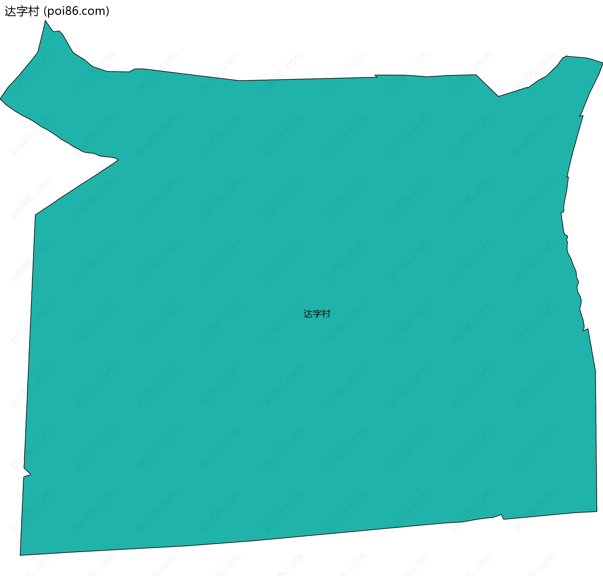 达字村边界地图