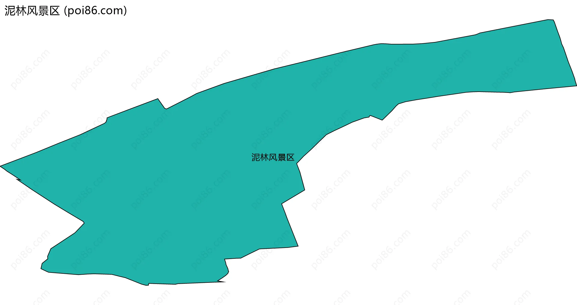 泥林风景区边界地图
