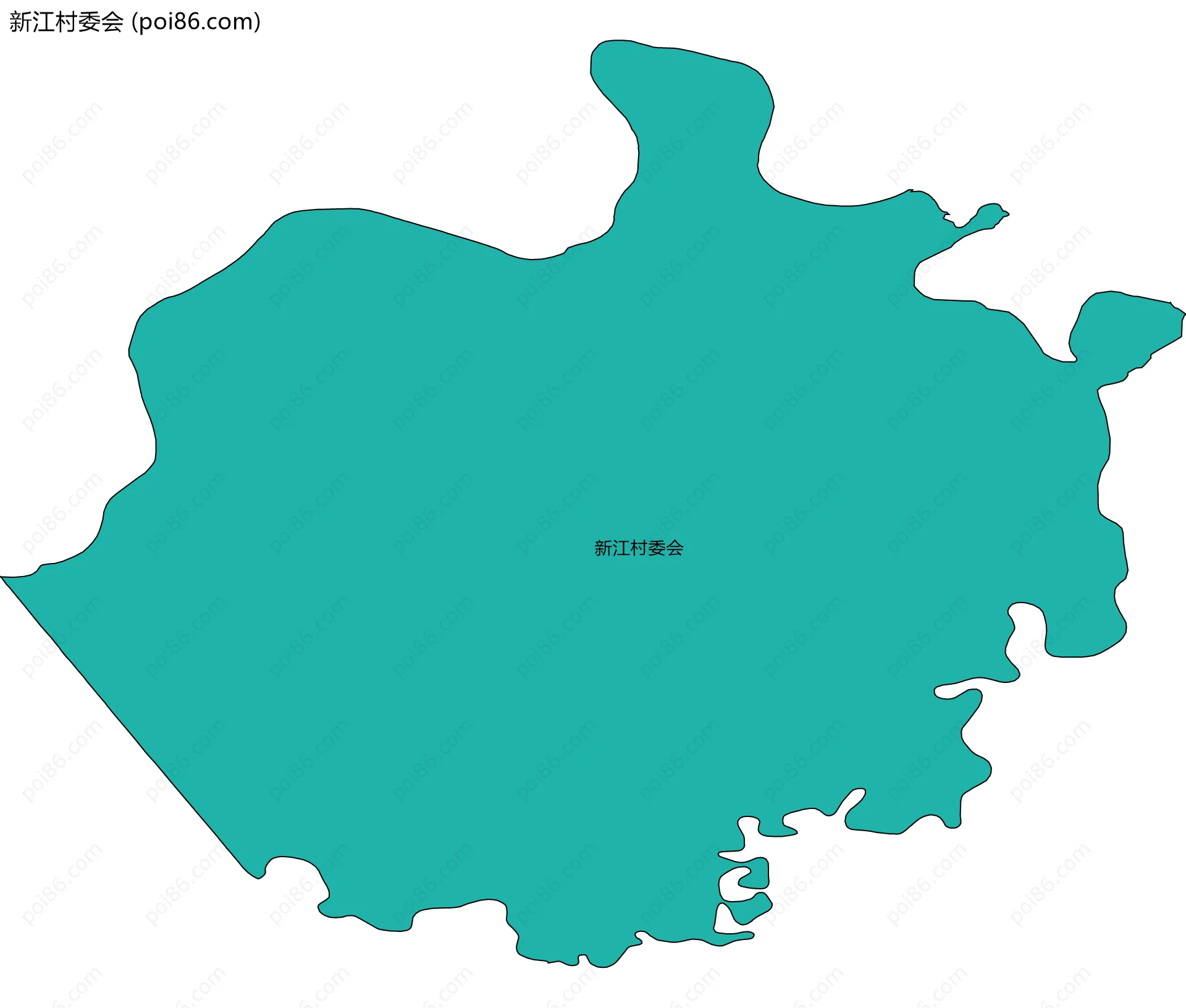 新江村委会边界地图