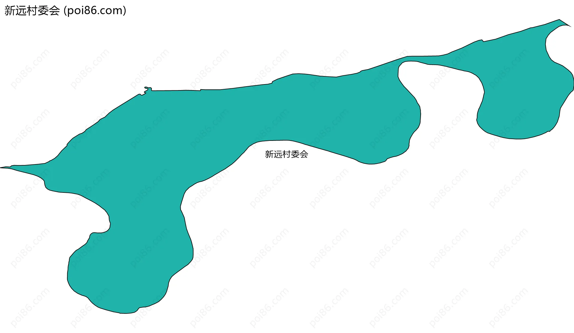 新远村委会边界地图