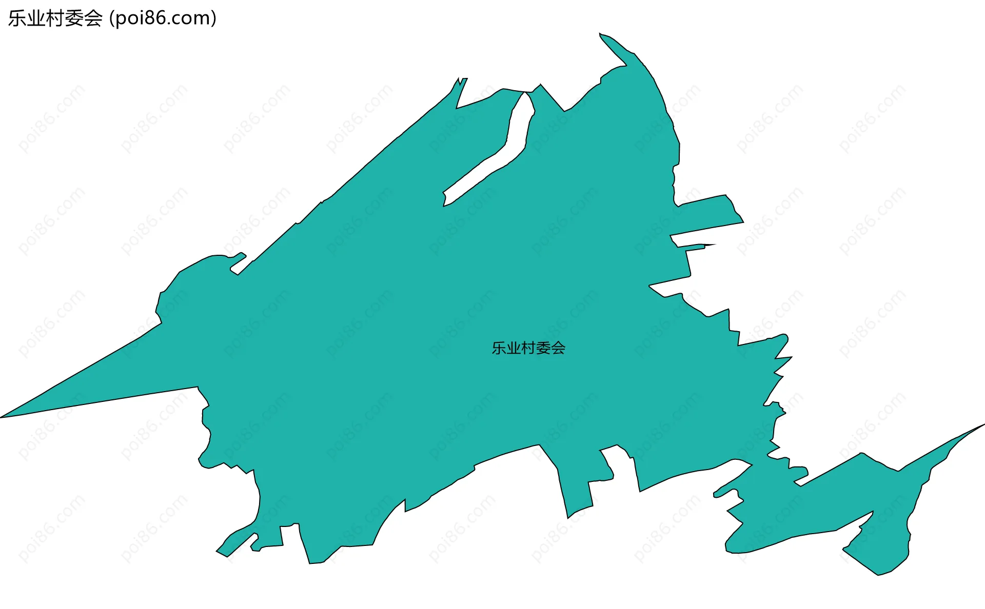 乐业村委会边界地图