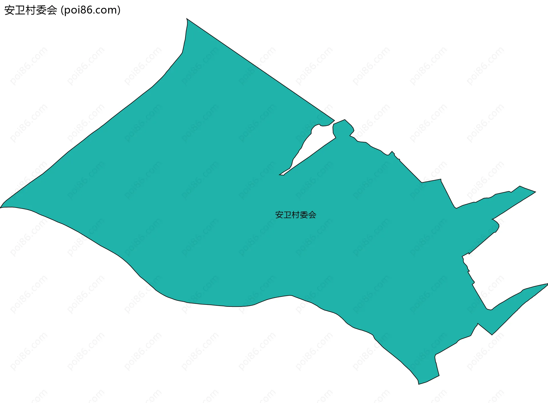 安卫村委会边界地图