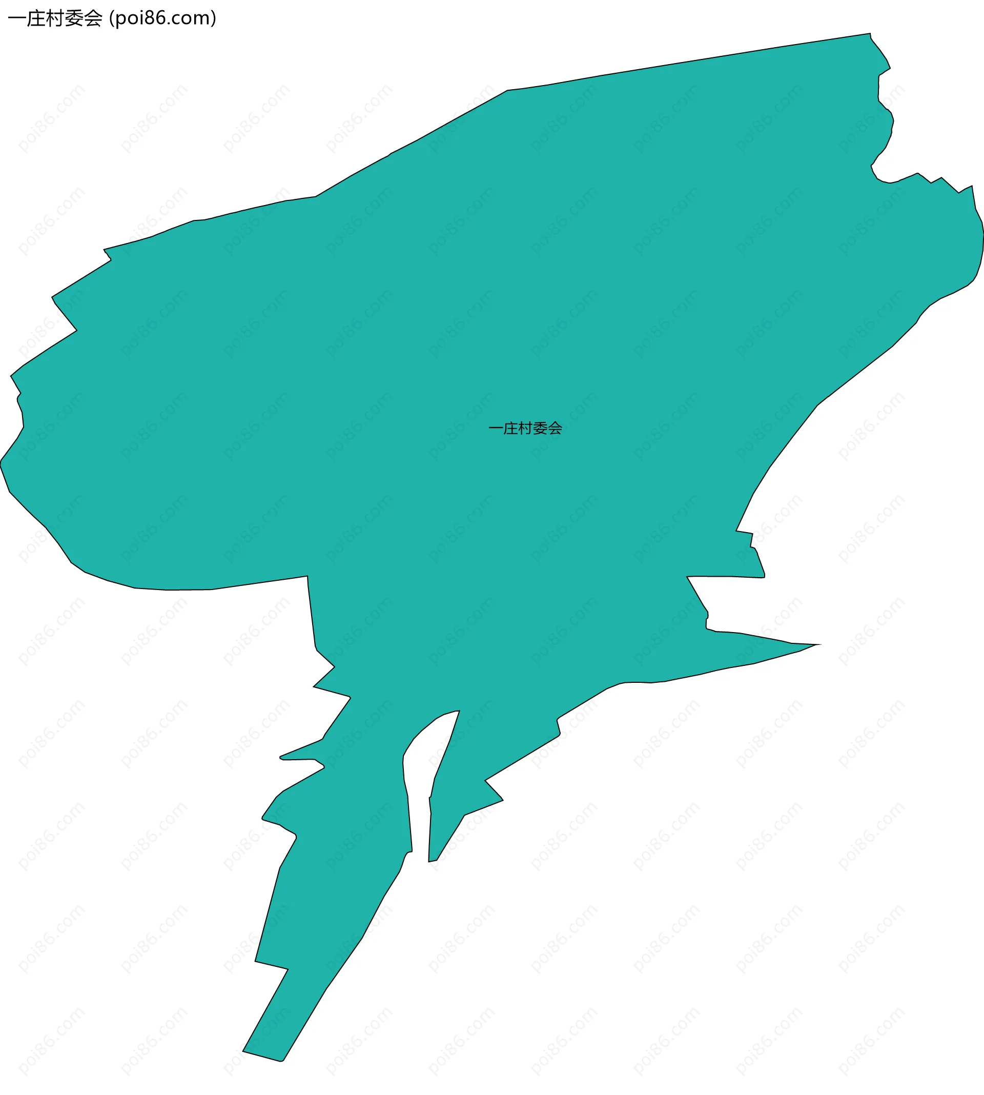 一庄村委会边界地图