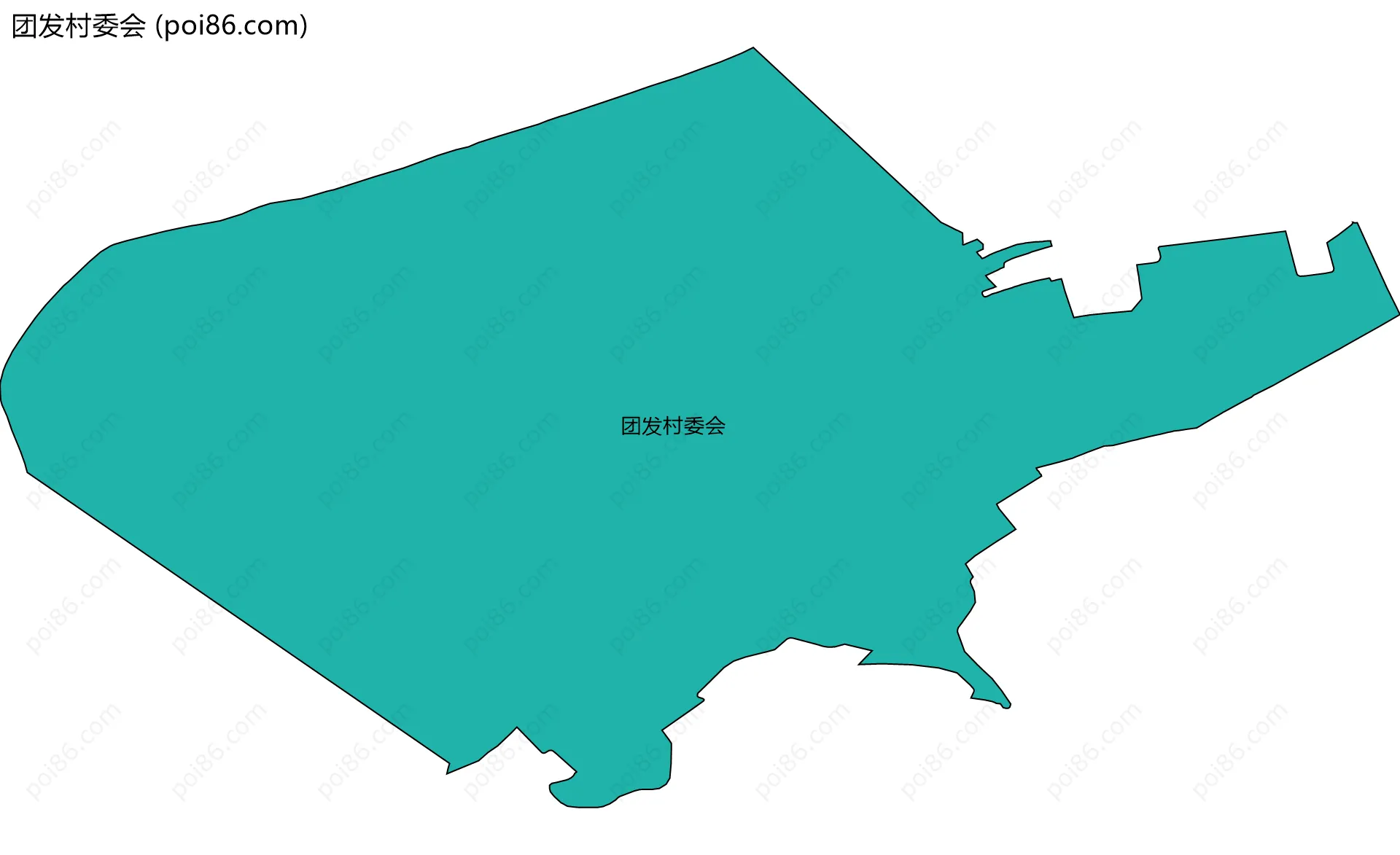 团发村委会边界地图