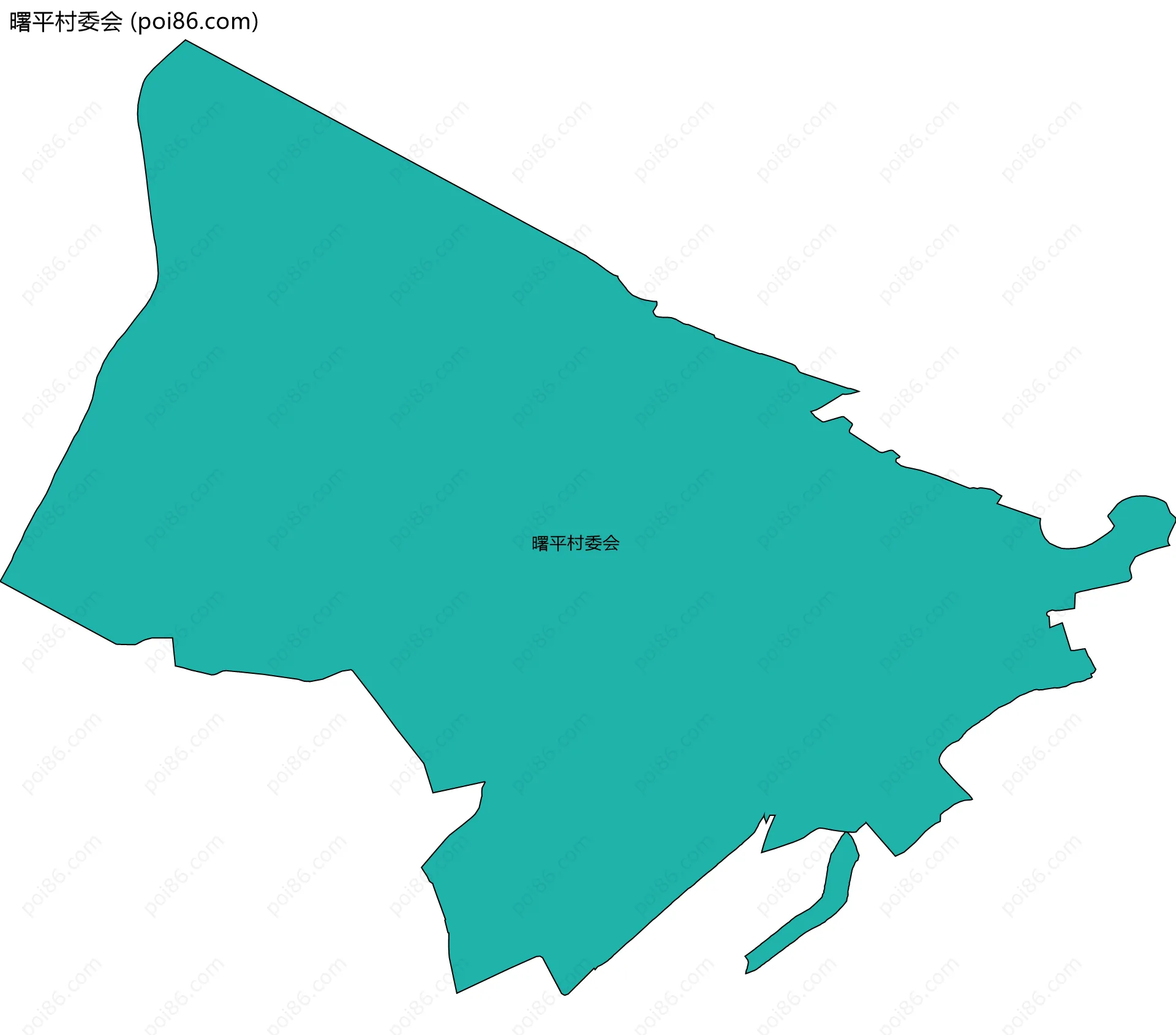 曙平村委会边界地图