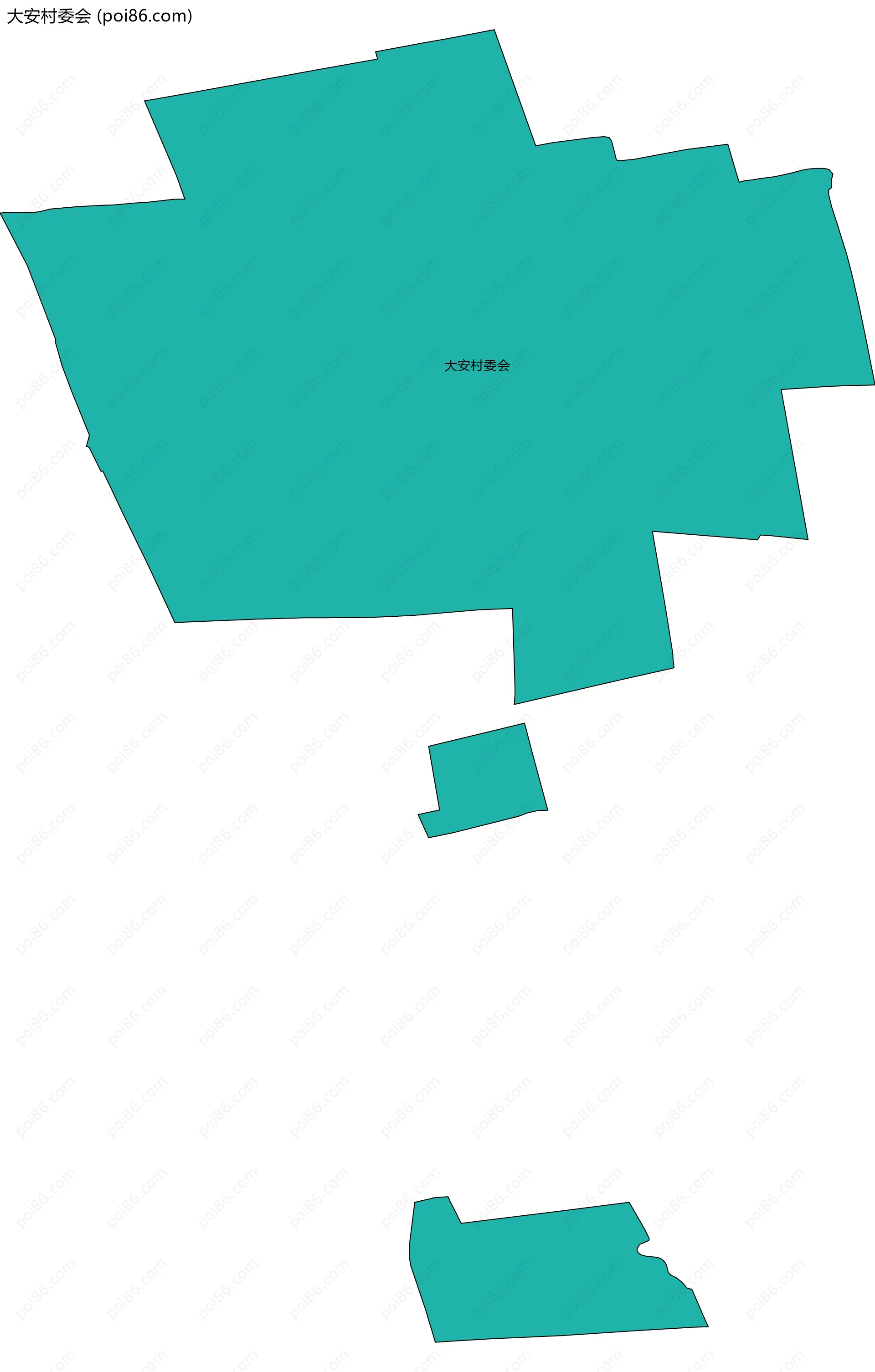 大安村委会边界地图