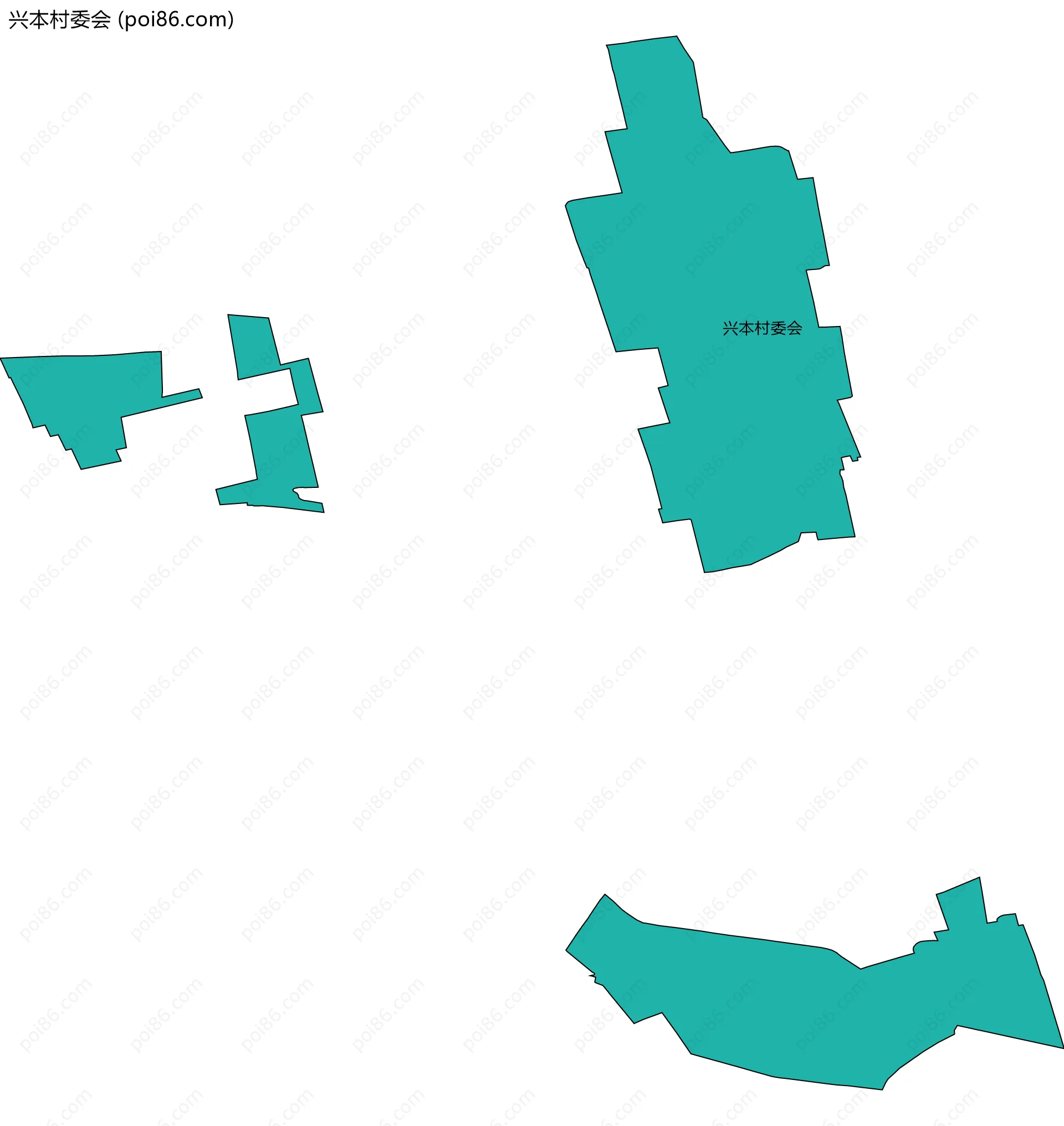 兴本村委会边界地图