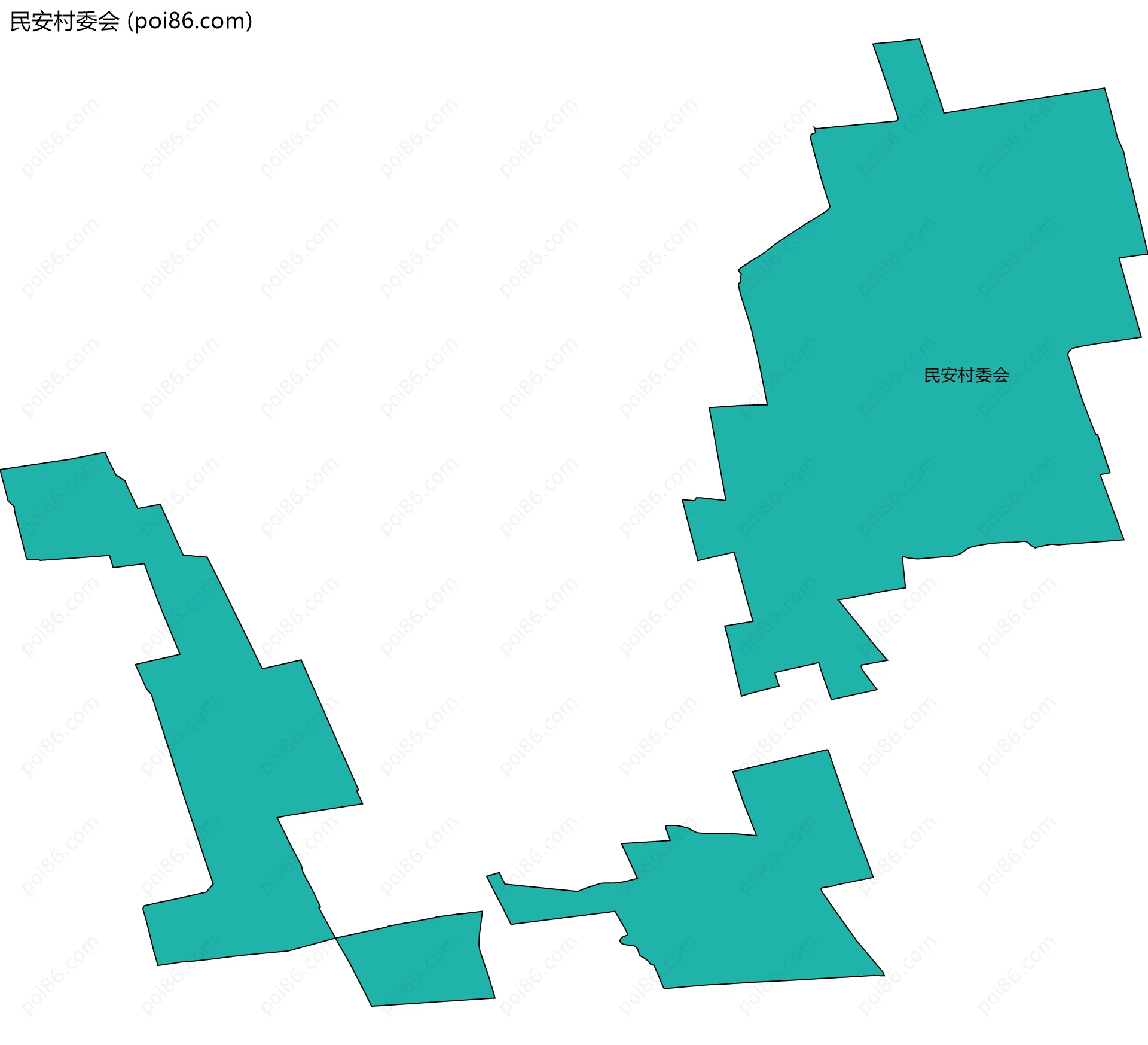 民安村委会边界地图
