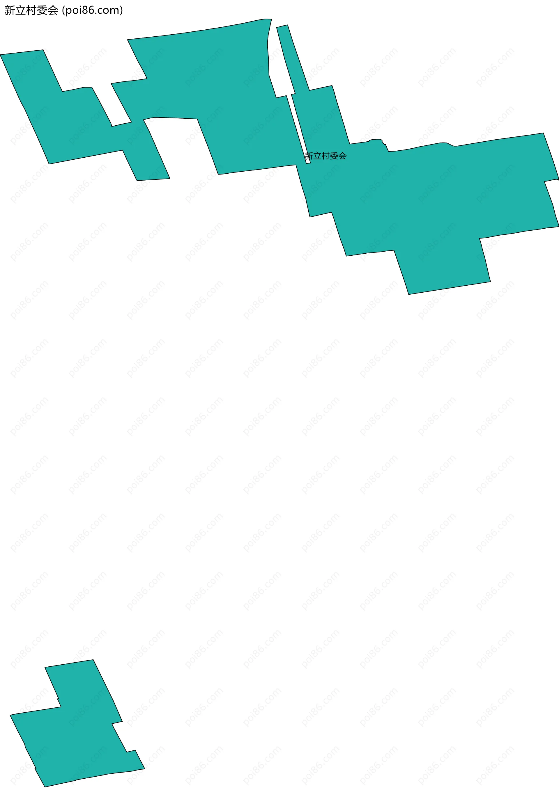 新立村委会边界地图