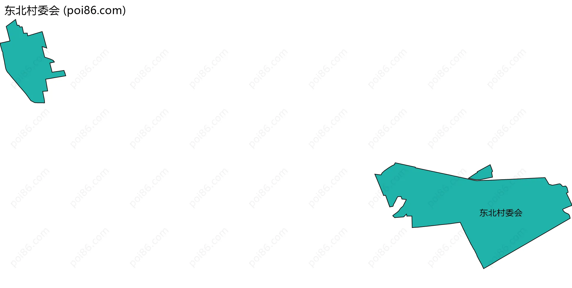 东北村委会边界地图