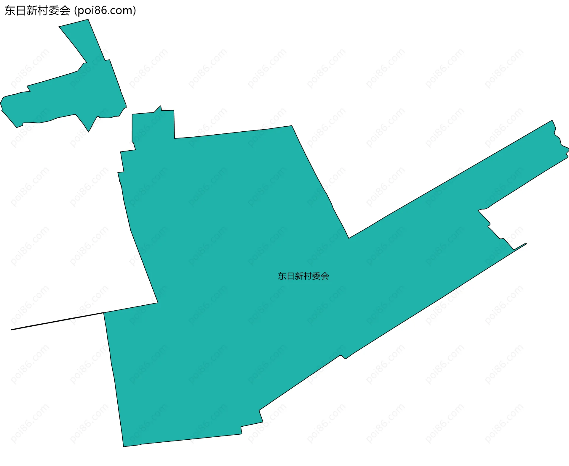 东日新村委会边界地图