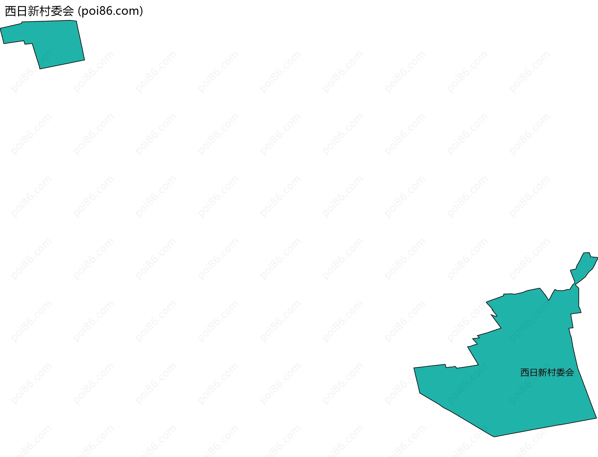 西日新村委会边界地图