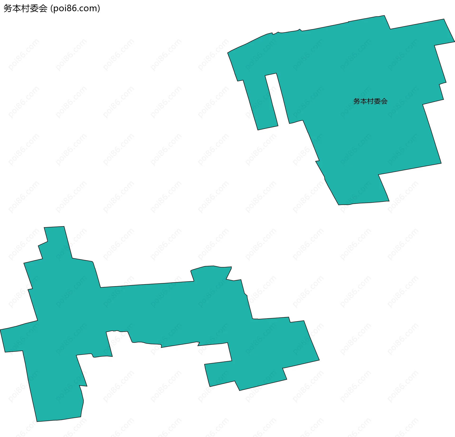 务本村委会边界地图