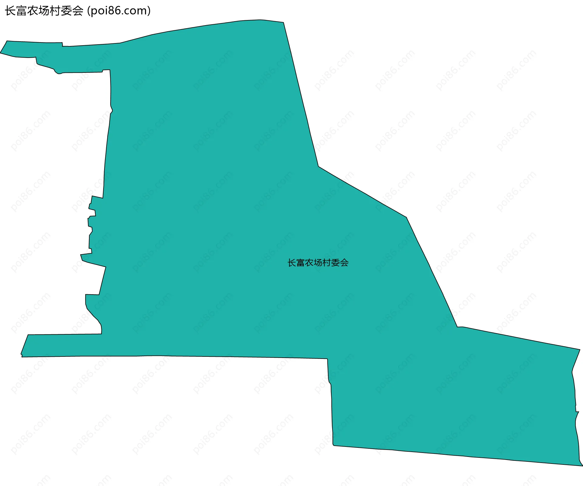 长富农场村委会边界地图