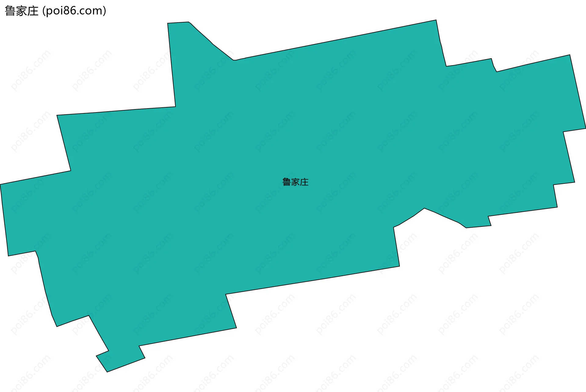 鲁家庄边界地图
