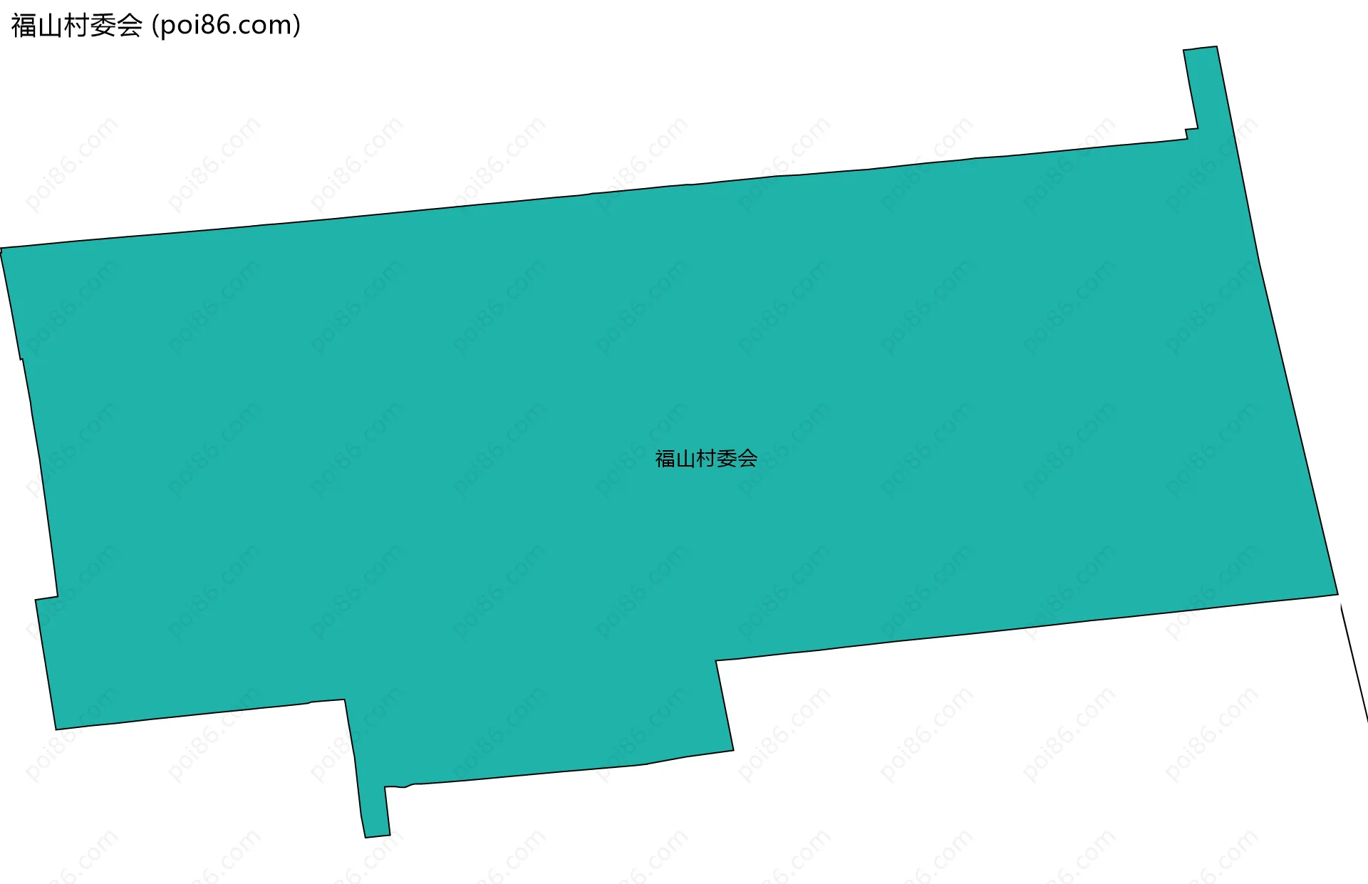 福山村委会边界地图