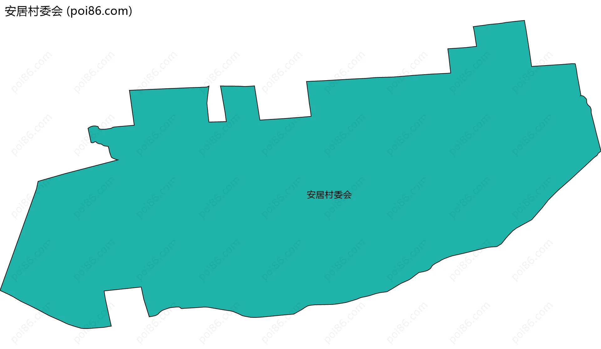 安居村委会边界地图