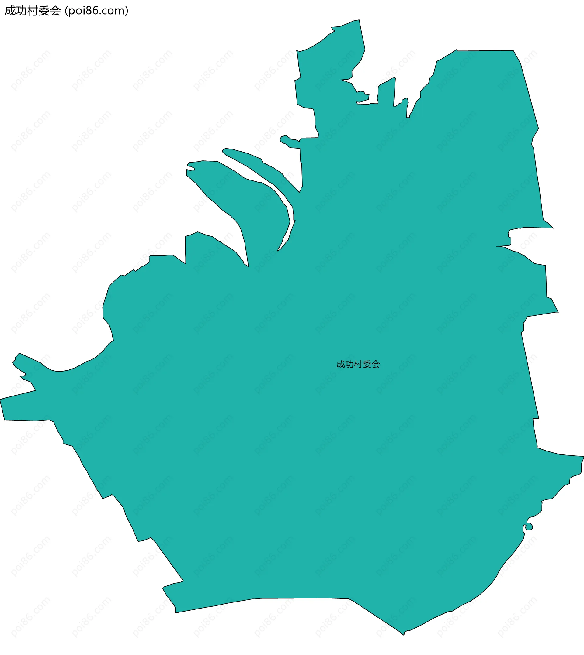 成功村委会边界地图