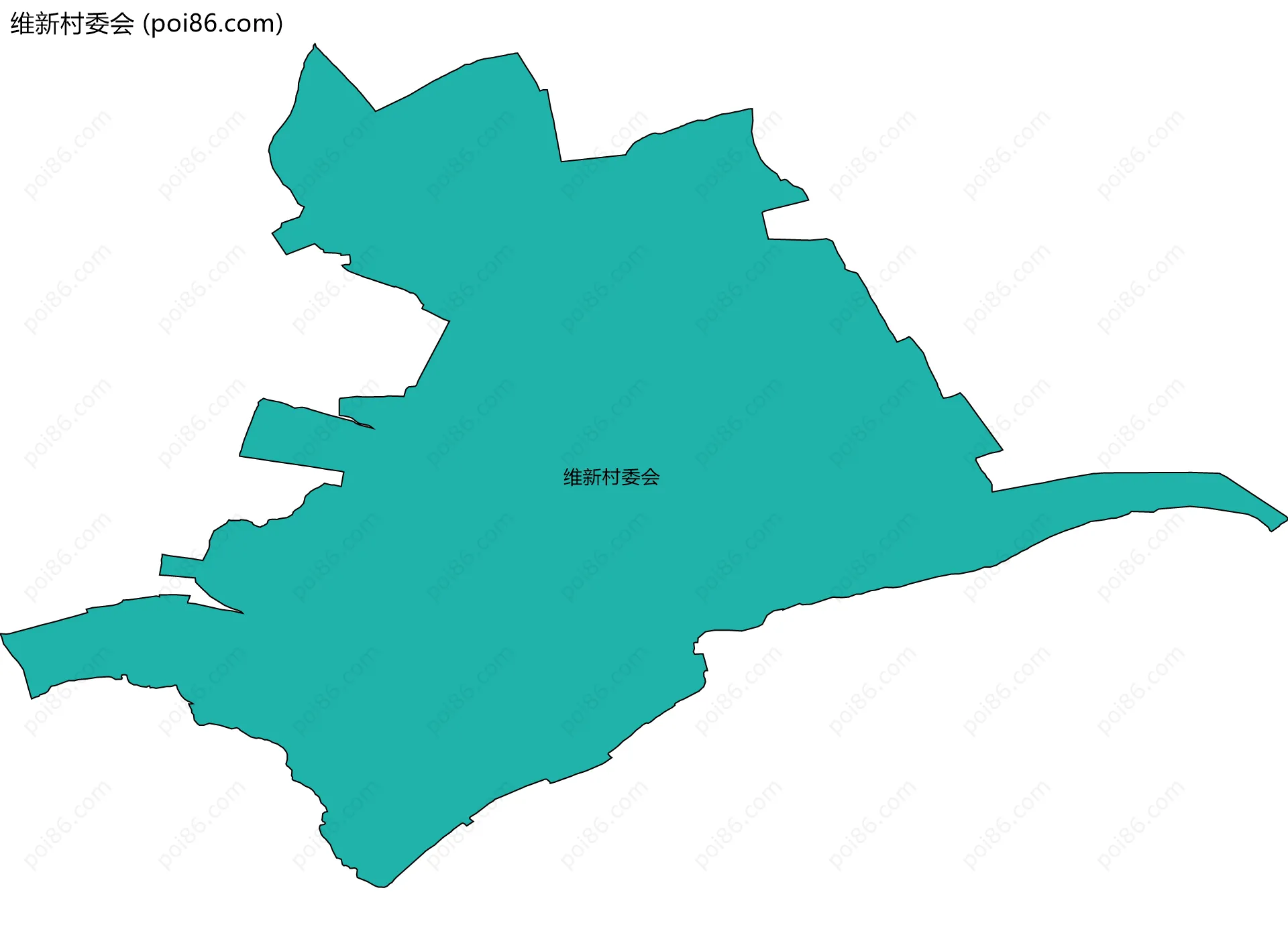 维新村委会边界地图