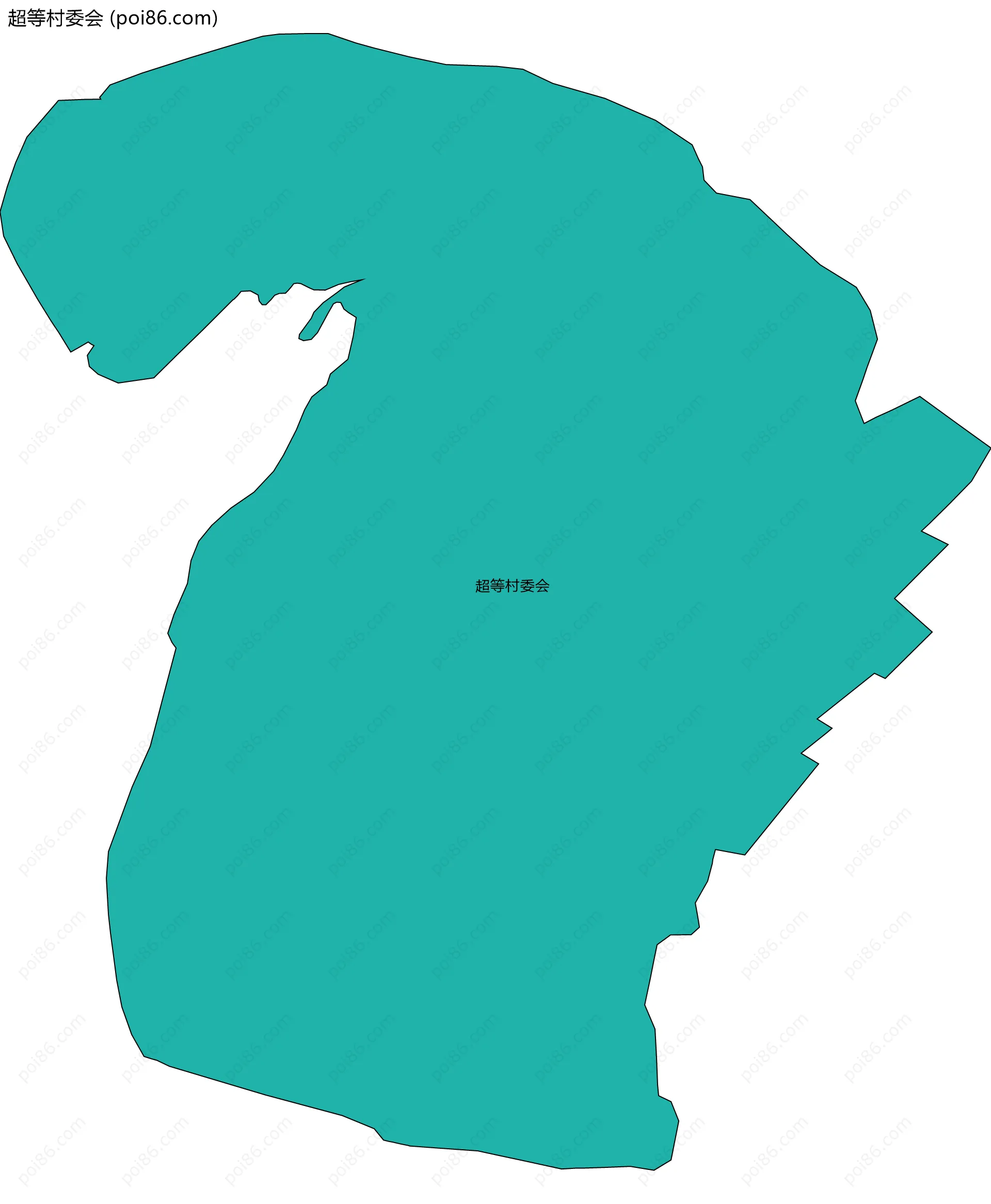 超等村委会边界地图