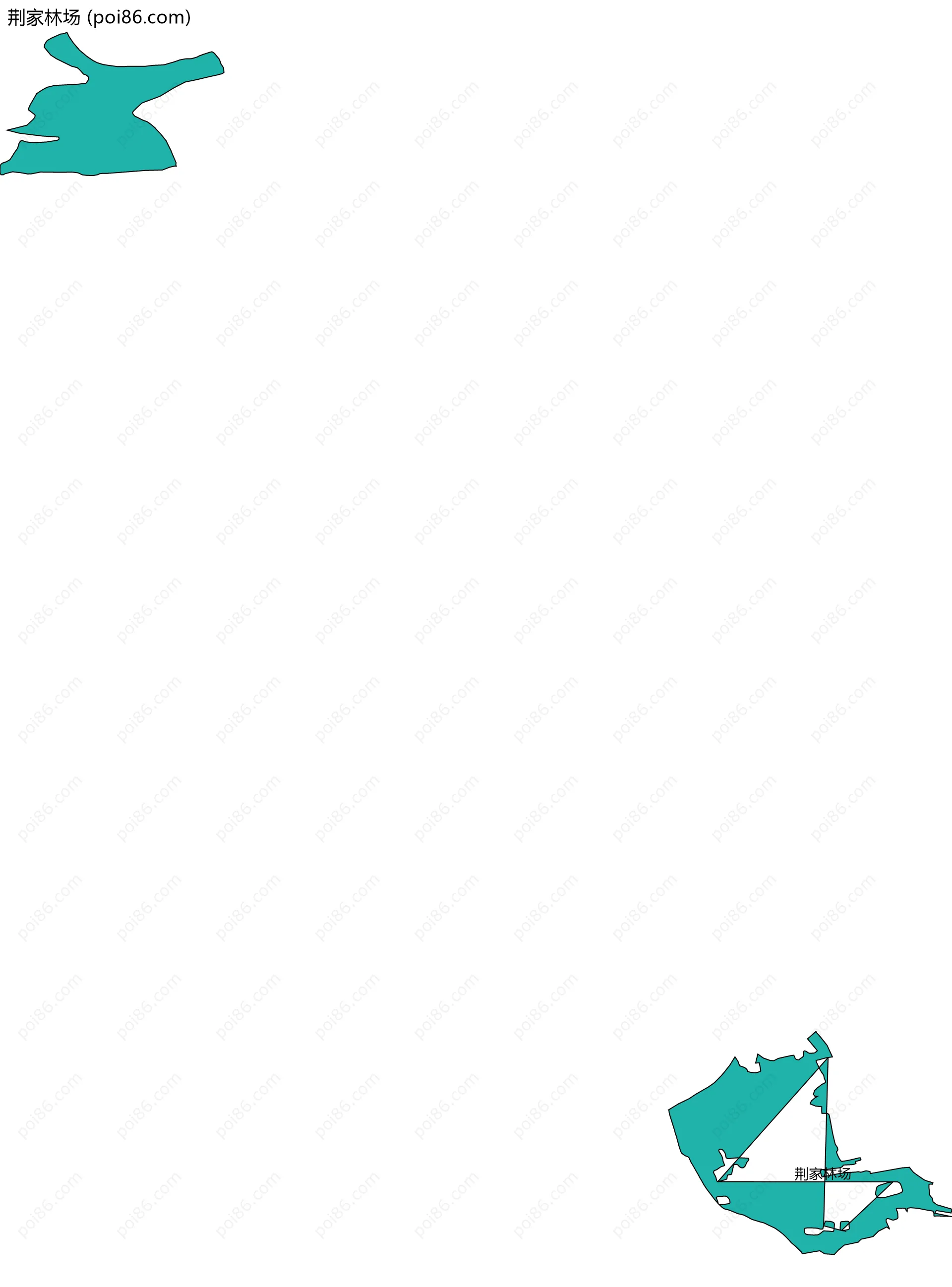 荆家林场边界地图