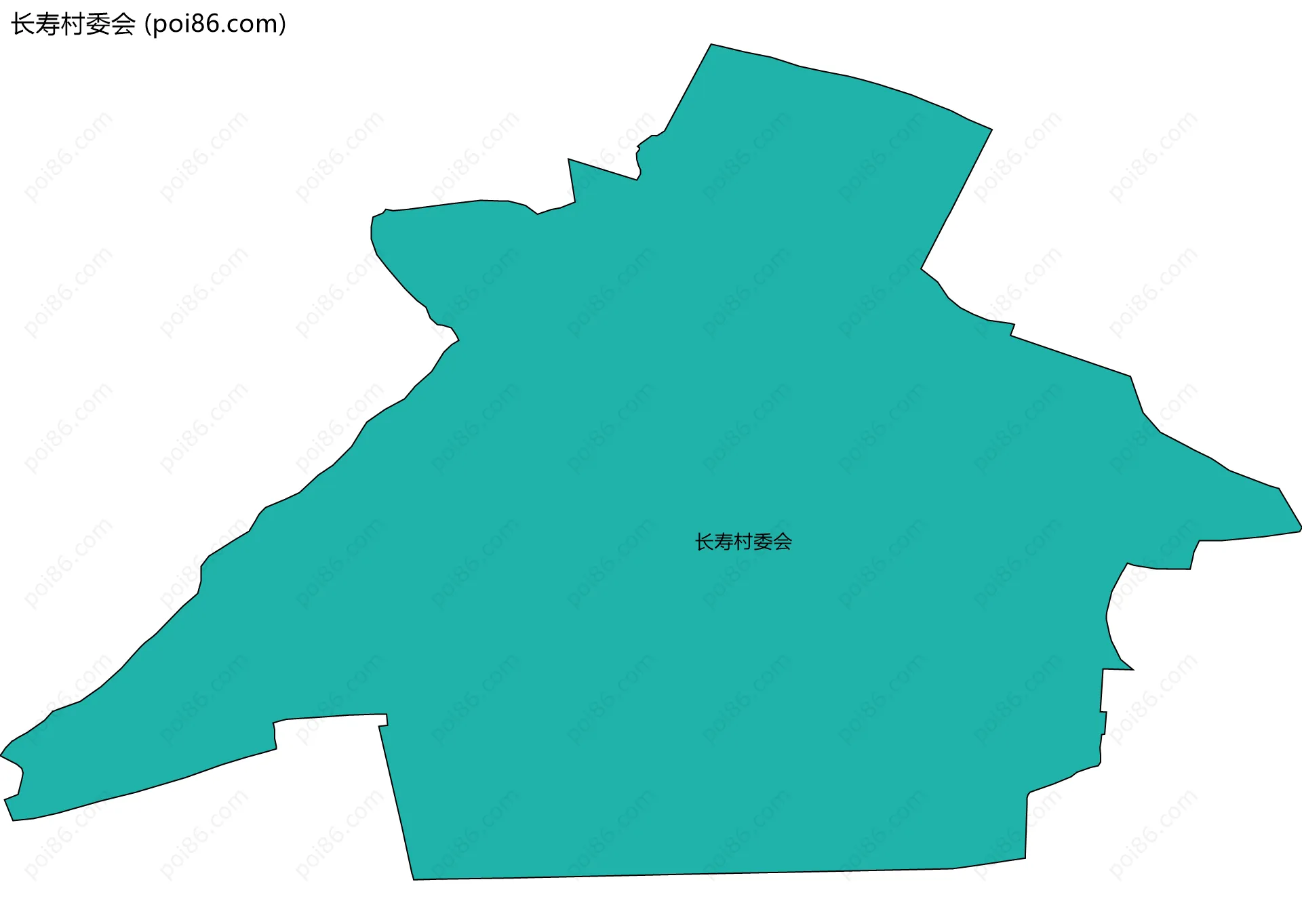长寿村委会边界地图
