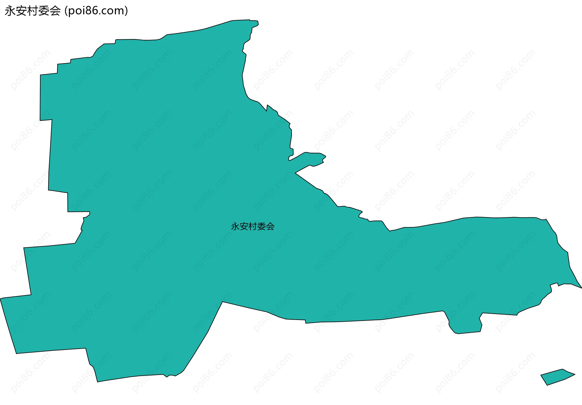 永安村委会边界地图