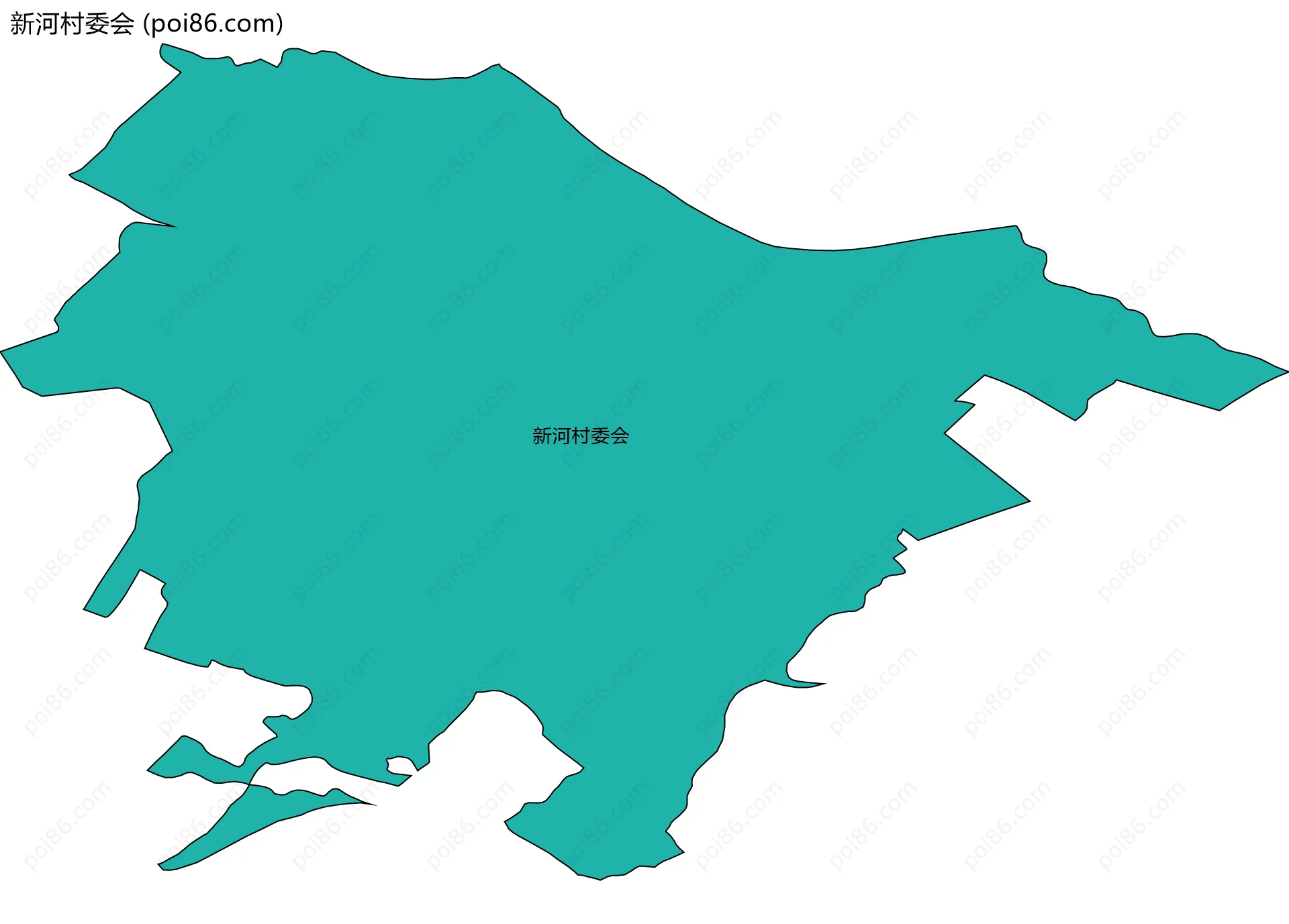 新河村委会边界地图